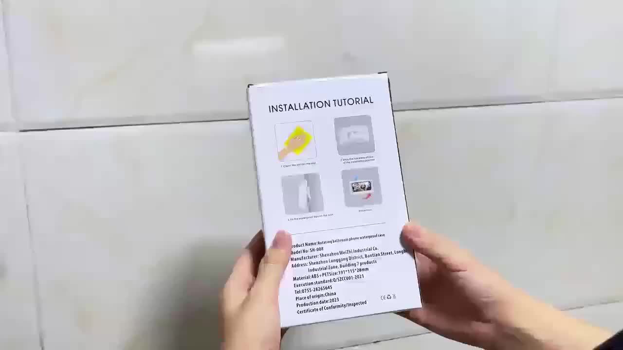 Waterproof Shower Phone Holder with Touchable Screen ā Wall Mount Case for All Smartphones